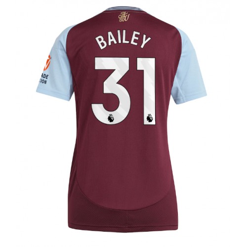 Fotballdrakt Dame Aston Villa Leon Bailey #31 Hjemmedrakt 2024-25 Kortermet